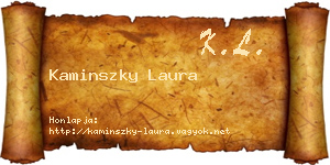 Kaminszky Laura névjegykártya